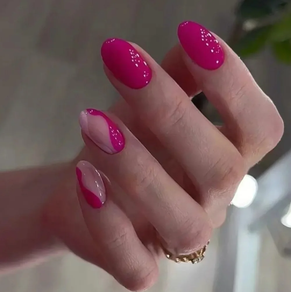 24 Pieces Fake Press On Nails